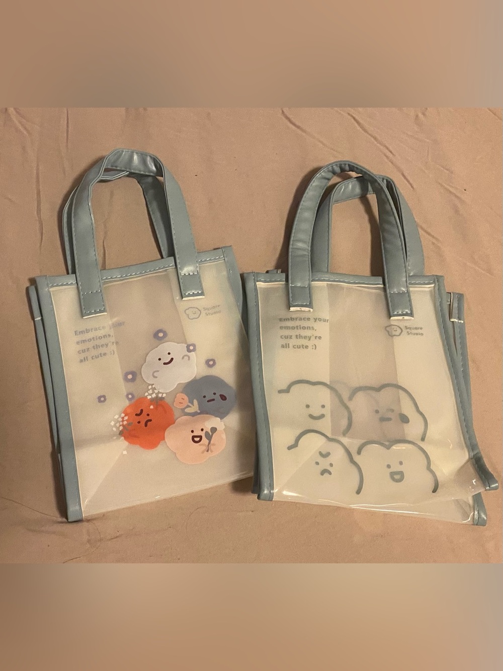 Square Studio - Two Clear Cute Jelly Bag - kids